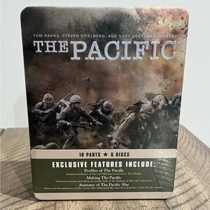 The Pacific 6-Disc / 10 Parts Set DVD Collector's Tin Metal Case NEW SEALED